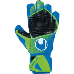 Gants de gardien Uhlsport Aquasoft - bleu pacifique/vert fluo/blanc - Taille 9