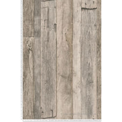 Papier Peint Imitation "planches Cloutées"