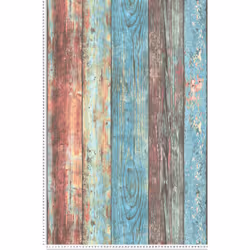 Papier Peint "planches Used Bleues"