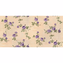 Papier Peint "rosier Grimpant" Sur Fond Graphique