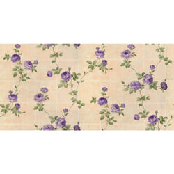 Papier Peint "rosier Grimpant" Sur Fond Graphique