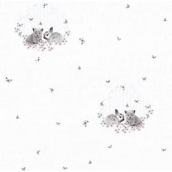 Papier Peint "lapin Et Chaton"