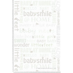 Papier Peint Baby À Écritures Colorées