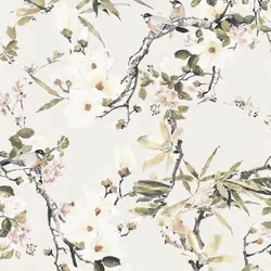 A.S. Creation Michalsky Dream Again 364982 papier peint intissé floral 0.53 m x 10.05 m écru