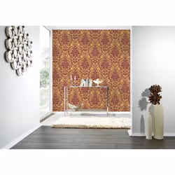 Baroque Papier Peint Or Bordeaux 369103 BEAUTIFUL WallS Ornement