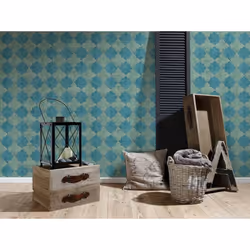 Papier Peint Imprimé Azulejos
