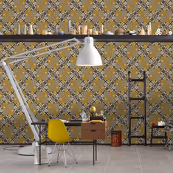Papier Peint - Effet Mosaïque Colorée