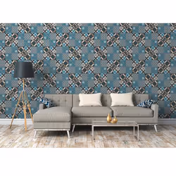 Papier Peint - Effet Mosaïque Colorée