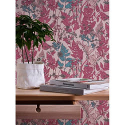 A.S. Creation 377518 Papier peint intissé à fleur 0.53 m x 10.05 Rose