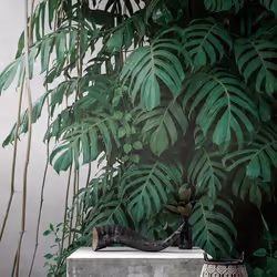 Papier peint panoramique - A.S. CREATION - The Wall - Motifs nature jungle - Blanc - Intissé