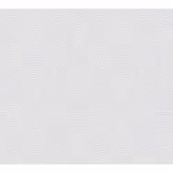 As Creation - Papier peint intissé graphique blanc Tapisserie 10,05 x 0,53 m à motif circulaire Papier peint géométrique spir ...