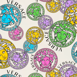 As Creation - Papier peint Medusa coloré Tapisserie moderne Papier peint intissé et embossé Facile à appliquer Idéal pour sal ...