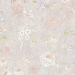 As Creation - Papier peint intissé vintage à fleurs beige coloré maison de campagne papier peint intissé romantique