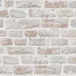As Creation - Papier peint effet mur blanc, beige, idéal pour la cuisine et le couloir Papier peint pierre aspect 3D