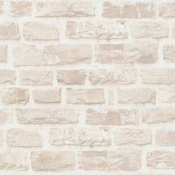 As Creation - Papier peint mural aspect 3D Papier peint intissé beige aspect pierre Papier peint intissé en pierre clair