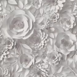 As Creation - Papier peint grandes fleurs gris Tapisserie fleurs Fleuri vintage Papier peint intissé et embossé Idéal pour ch ...