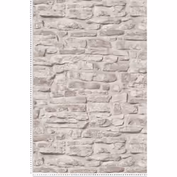 Ce modèle est un papier peint vinyle sur intissé (270 grammes/m2) de style motifs pierre|effets de matières|urbain|trompe l'o ...
