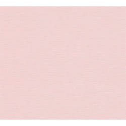 As Creation - Papier peint intissé rose clair Tapisserie effet tissu idéale chambre Papier peint uni rose pastel pour salle de bains et couloir