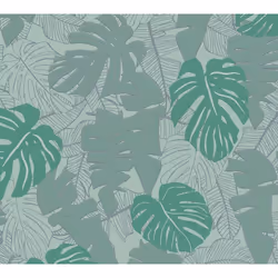 As Creation - Papier peint nature exotique vert céladon Tapisserie florale feuillage Papier peint moderne intissé style jungl ...