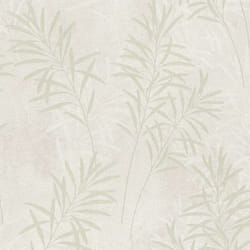 Papier peint feuillage crème et doré Tapisserie intissée moderne nature Papier peint floral style botanique idéal pour salon et chambre