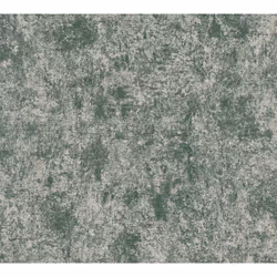 As Creation - Papier peint intissé vert et beige Tapisserie aspect plâtre patiné Papier peint contemporain effet métallique i ...