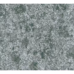 As Creation - Papier peint intissé vert et argent Tapisserie aspect plâtre patiné Papier peint contemporain effet métallique ...