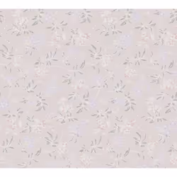 As Creation - Papier peint à fleurs mauves, grises, roses Tapisserie floral cottage sur fond rose Papier peint intissé charme ...