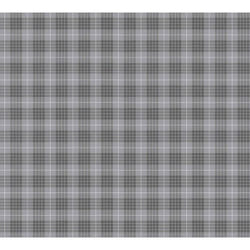 As Creation - Papier peint intissé gris Tapisserie rétro à carreaux effet textile Papier peint à motif style écossais idéal pour chambre