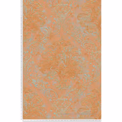 Ce modèle est un papier peint expansé sur intissé (250 grammes/m2) de style motifs baroque|vintage|métallisé|classique anglai ...