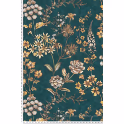 Ce modèle est un papier peint vinyle sur intissé (280 grammes/m2) de style fleurs nature|vintage|fleurs. Il est lessivable et ...