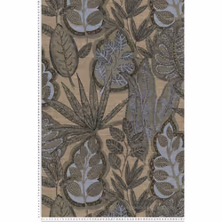 Ce modèle est un papier peint vinyle sur intissé (230 grammes/m2) de style motifs nature|jungle|ethnique. Il est lessivable e ...