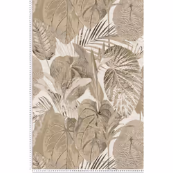 Ce modèle est un papier peint vinyle sur intissé (230 grammes/m2) de style motifs nature|métallisé|jungle|ethnique. Il est le ...