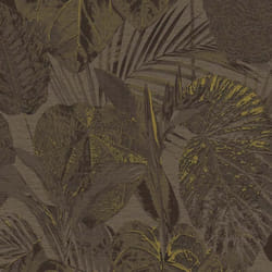 As Creation - Papier peint feuille, gris, jaune B393552