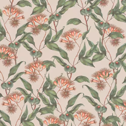 Papier peint intissé rose pâle et vert Tapisserie à fleurs rouges style tropical jungle Papier peint floral idéal chambre et  ...