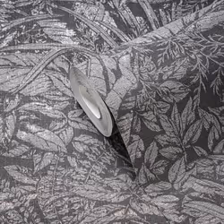 A.S. Creation Smart Surfaces 395607 Papier peint intissé aspect floral 0.53 x 10.05 m Gris