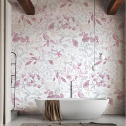 Papier peint intissé 396922 fuchsia gris Weiß blanc fleurs floral Aquarell Dreams A.S. Creation