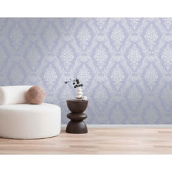 As Creation - Papier peint bleu baroque, ambiance noble B397652