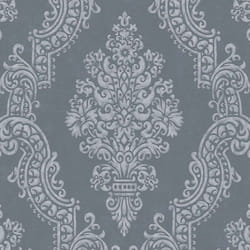 As Creation - Papier peint baroque gris anthracite, ambiance noble B397657