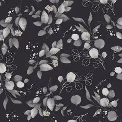 Papier peint intissé - noir - fleurs / floral - Papiers peints à motifs - Pure Elegance - A.S. Creation