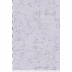 Ce modèle est un papier peint intissé (160 grammes/m2) de style motifs enfantin|urbain|graphique|street art. Il est lavable,  ...