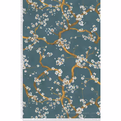 Ce modèle est un papier peint vinyle sur intissé (280 grammes/m2) de style motifs|fleurs nature|fleurs|métallisé|japonais. Il ...