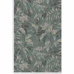 Ce modèle est un papier peint vinyle sur intissé (270 grammes/m2) de style motifs nature|métallisé|jungle|contemporain. Il es ...