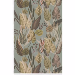 Ce modèle est un papier peint vinyle sur intissé (230 grammes/m2) de style motifs nature|jungle. Il est lessivable, strippabl ...