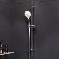 Barre de douche : 900 mm Flexible de douche : 1750 mm Interrupteur simple Pousser pour sélectionner les modes de douche Fonct ...