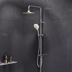 La technologie innovante Air in crée un jet d'eau puissant à basse pression et réduit la consommation d'eau de 30 %. La douch ...