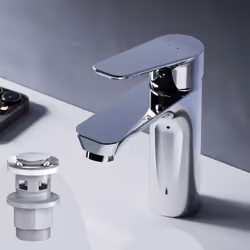 ARMATURE : Le mitigeur dispose d'un mélangeur à levier unique pour l'eau chaude et l'eau froide. Le robinet se monte en un cl ...
