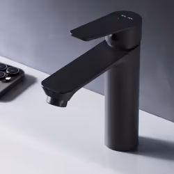 Mitigeur monocommande pour l'eau chaude et l'eau froide. Installation facile avec 1 trou. Raccordement flexible G 3/8. Cartou ...