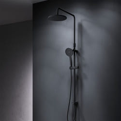 Colonne de Douche sans Robinetterie Noir Douche Set Réglable en Hauteur - Am.pm