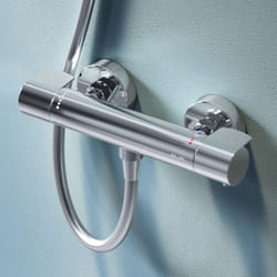 Am.pm - Mitigeur Thermostatique de Douche Chrome Robinet Baignore Thermostatique 38℃ Mélangeur de Baignoire Thermostatique en Laiton