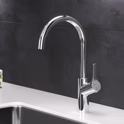 BEC ROTATIF : Le goulot rotatif vous donne plus de liberté dans l'utilisation du robinet de lavabo. Si nécessaire, vous pouve ...